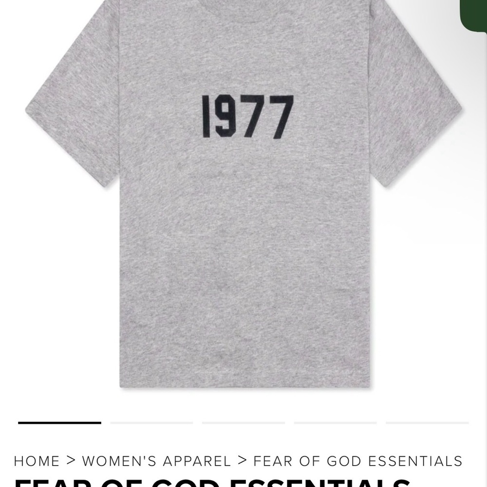 Essentials Gray Short Sleeve Tee